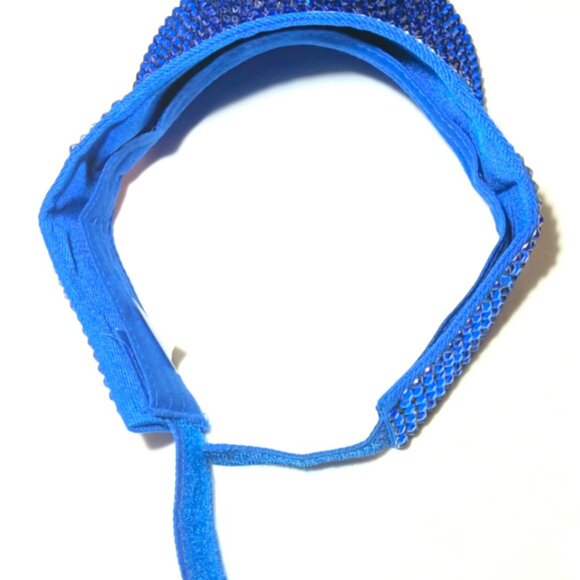 SAPPHIRE RICH NAVY BLUE RHINESTONE SUN VISOR - Picture 16 of 16